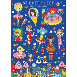 Sweets In Space Sticker Sheet