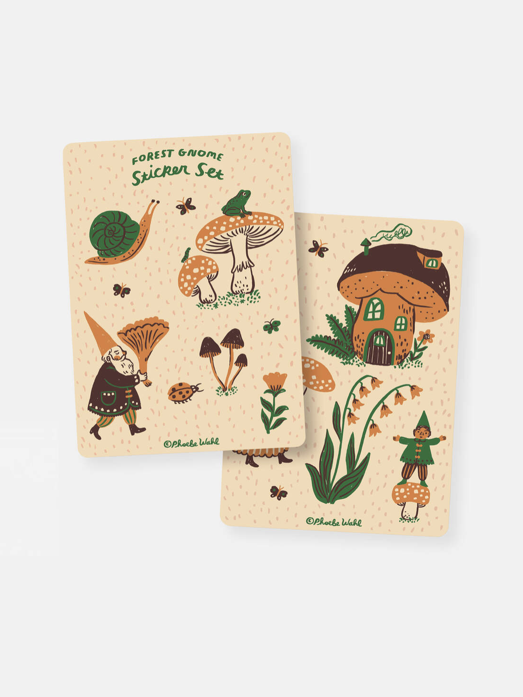 Forest Gnome Sticker Set