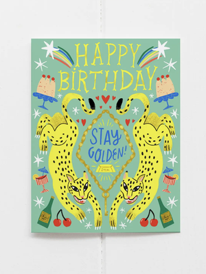 Stay Golden Birthday Card