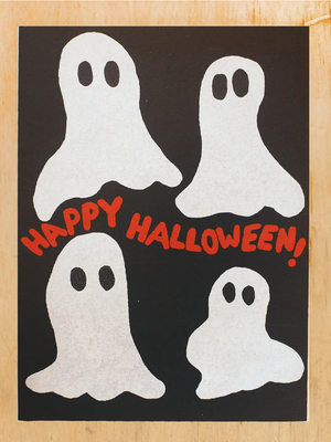 Halloween Ghosts Card