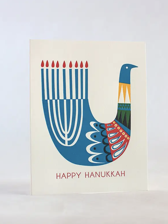 Hanukkah Bird Card