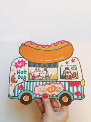 Hot Dog Truck Back Patch