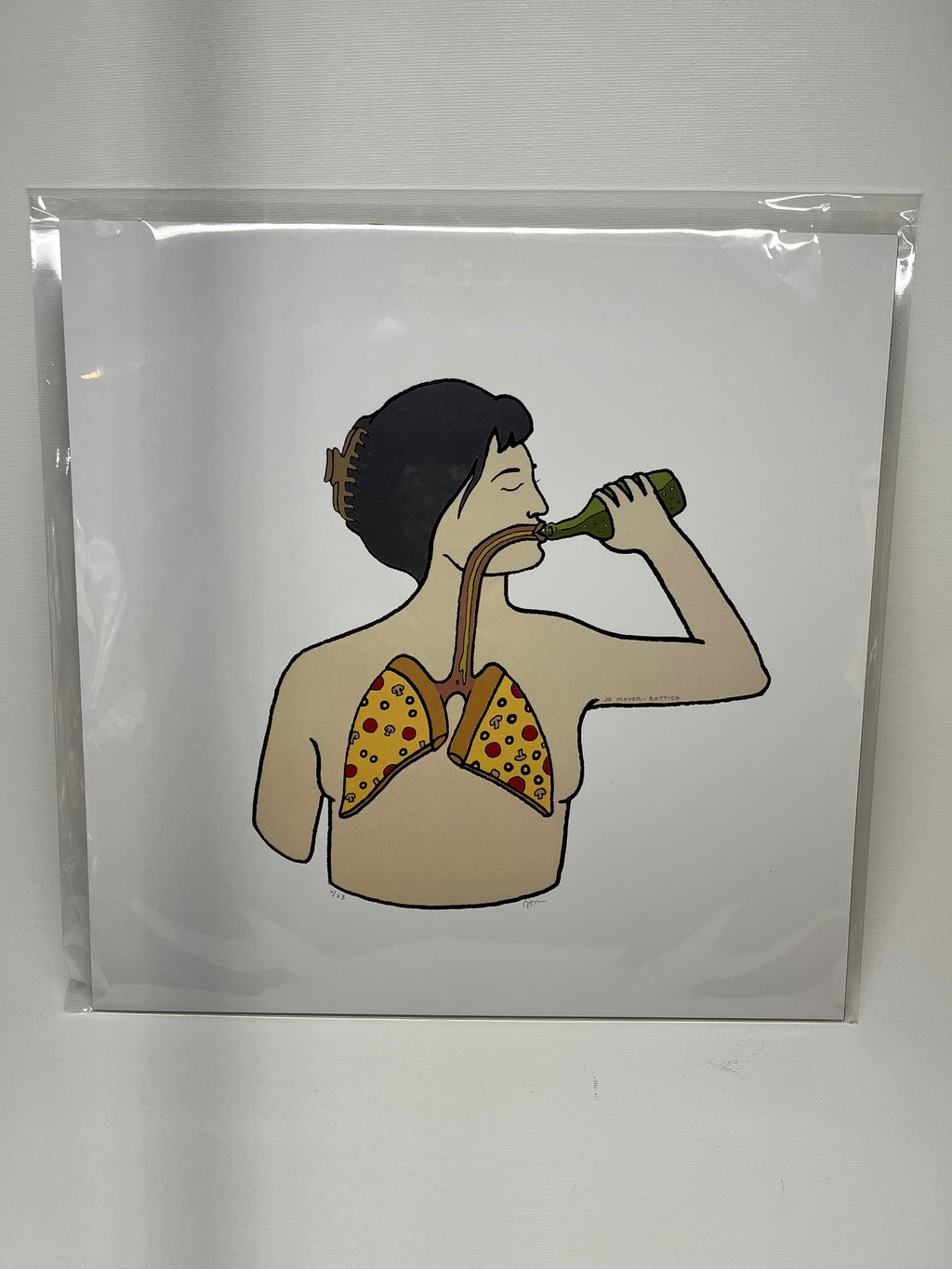 Pizza Lung 12x12in Giclee Print