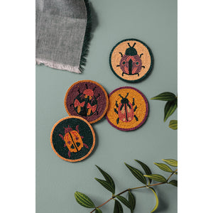 Beaded Amulet Coaster Set