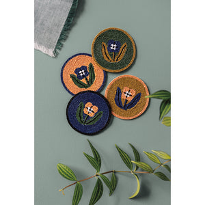 Beaded Teppi Coaster Set