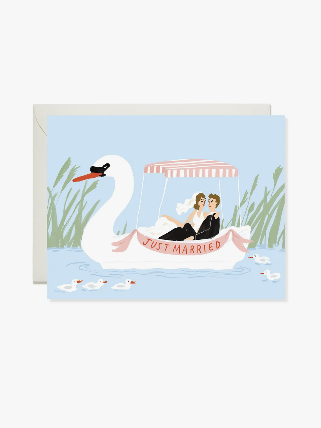 Swan Boat Card