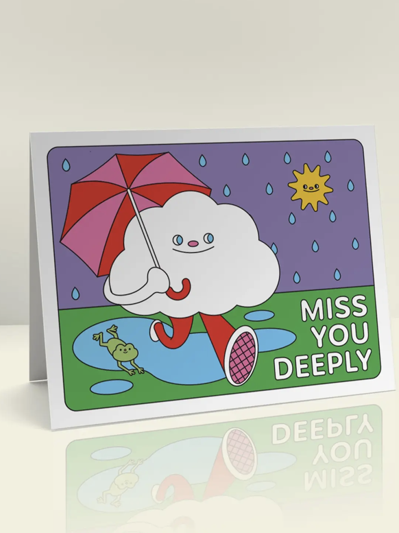 Miss You Deeply Card