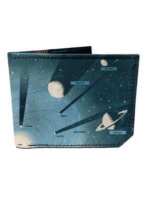 Planets Handmade Spectrum Leather Wallet