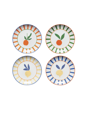 Citrus Burst Appetizer Plate Set