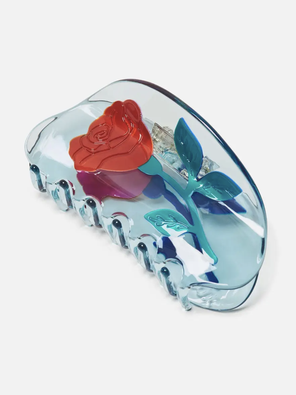 Red Rose Hair Claw