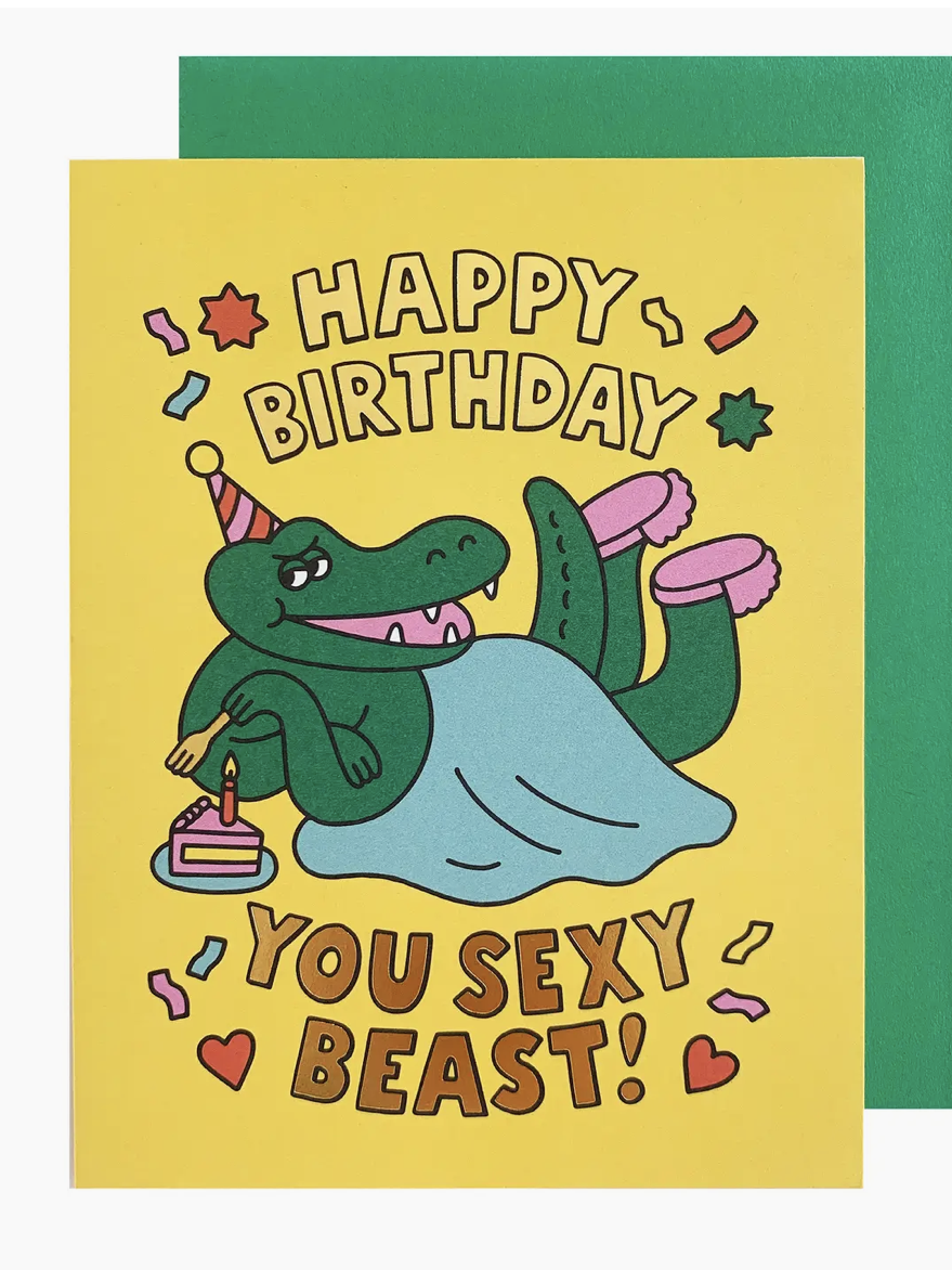 Sexy Beast Birthday Card