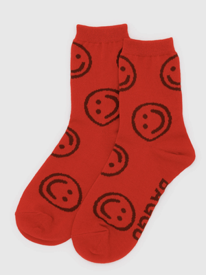 Red Happy Socks