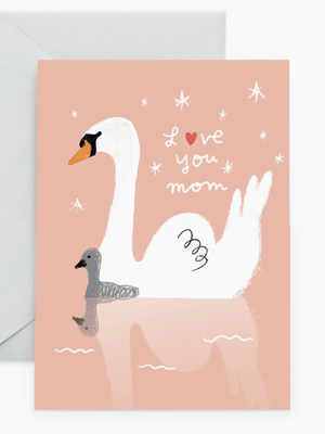 Swan Mom Card
