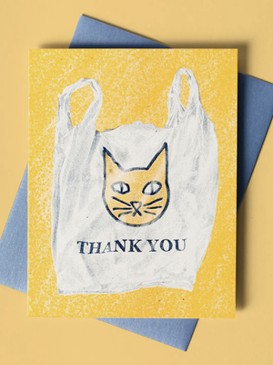 Thank You Cat Bag Card