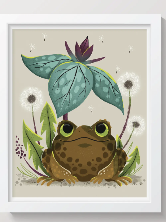 Toad In The Shade Print