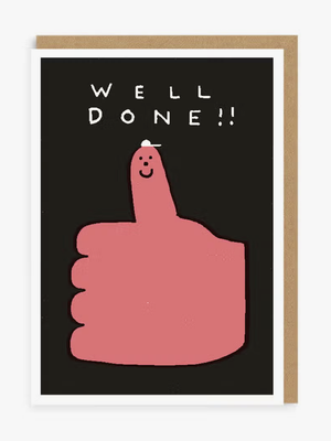 Well Done Thumbs Up Card