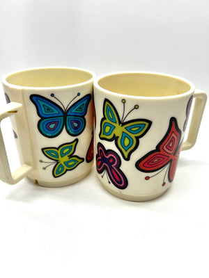 Set of Two Butterfly Mugs