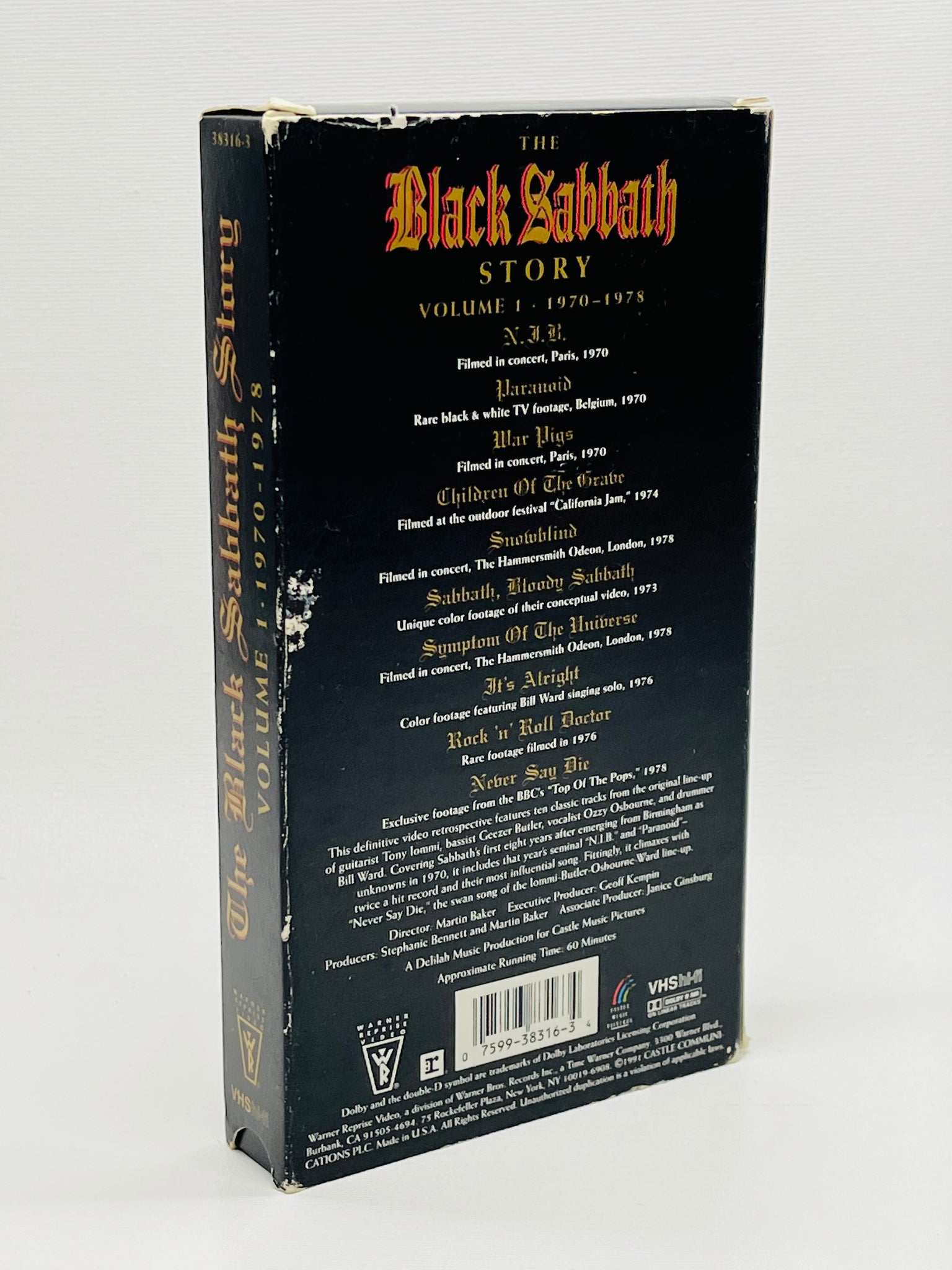 The Black Sabbath Story VHS