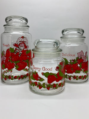 Vintage Strawberry Shortcake Jar Set