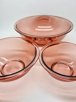 Set of 3 Pyrex Bowls