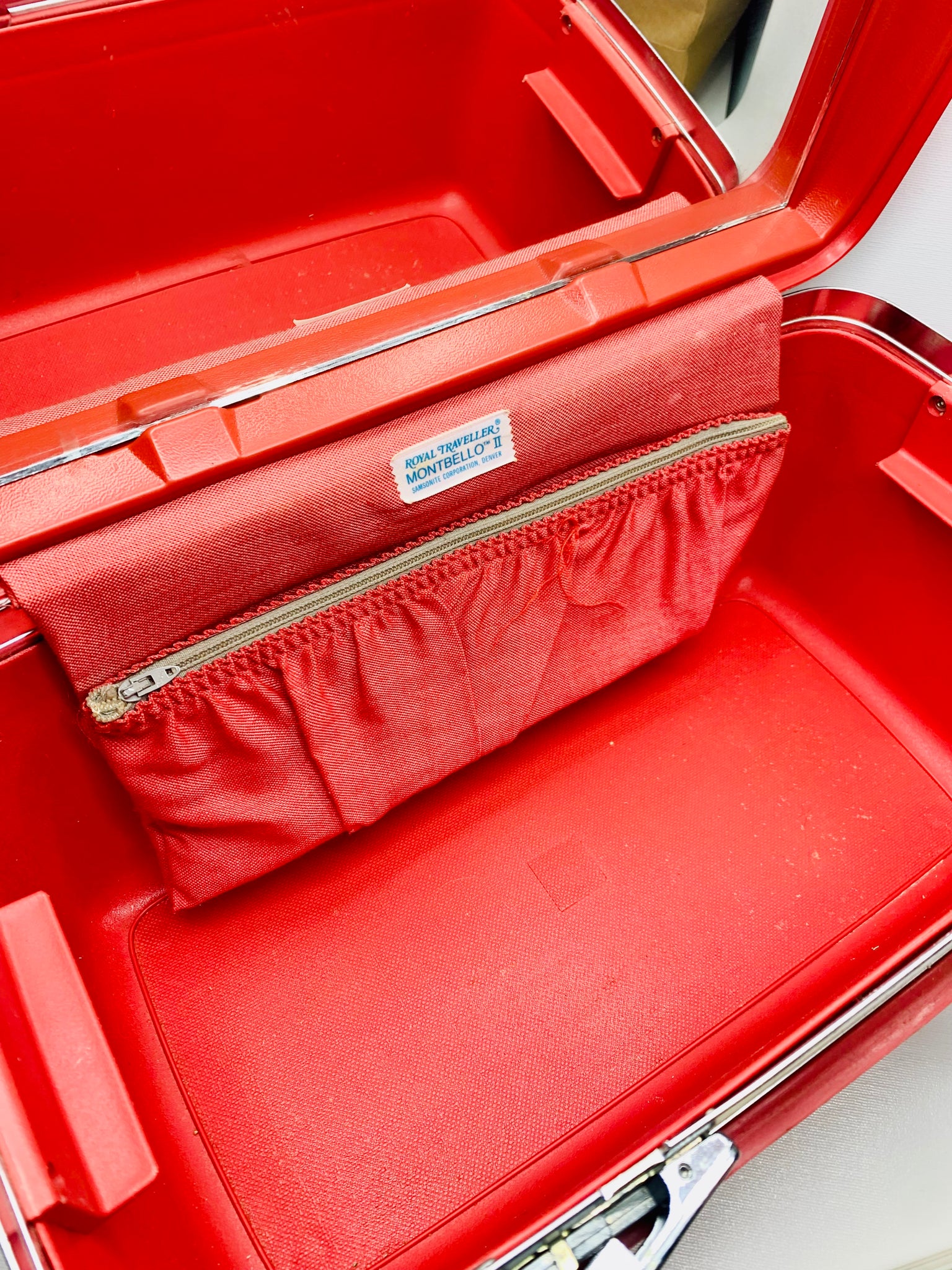 Red Samsonite Make Up Case