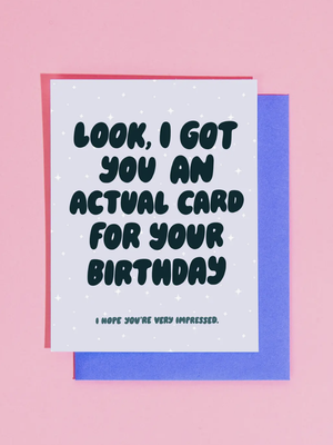 Actual Card For Your Birthday Card