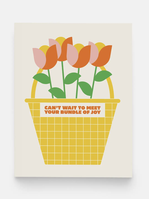 Tulips Baby Card