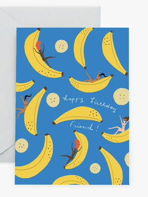 Banana Party Birthday Card
