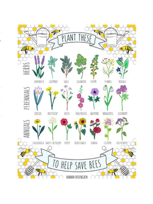Plant These to Help Save Bees Print