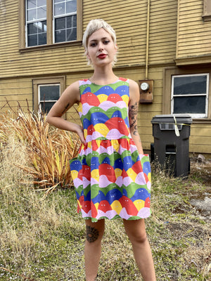 Rainbow Lumps Big Pocket Dress
