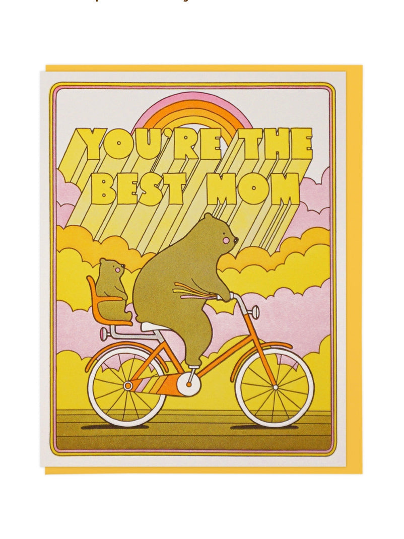 Best Mom Biking Bears Card