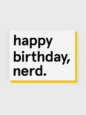 Happy Birthday Nerd Card