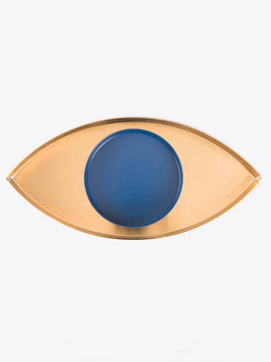Gold + Blue Eye Tray