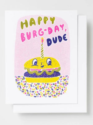 Burger Birthday Card
