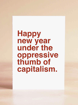 Oppressive Thumb Of Capitalism Card