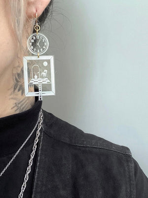 Relativistic Chaos Earrings