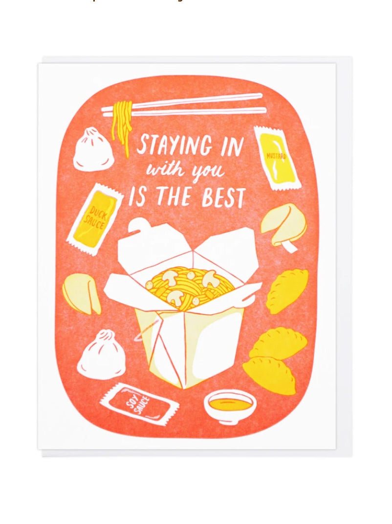 Staying In With You Is The Best Card
