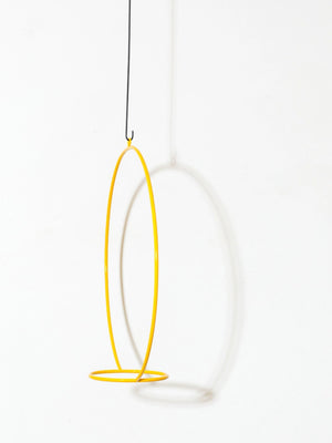 18" Hanging Circle Planter Yellow