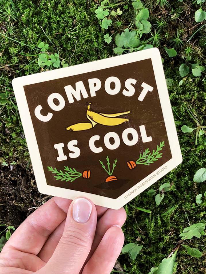 Compost Is Cool Sticker