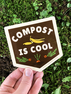 Compost Is Cool Sticker