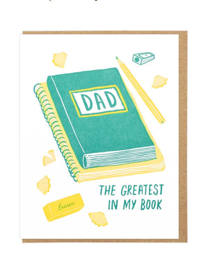 Dad Greatest In My Book Card