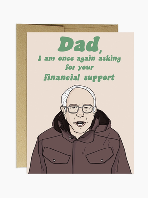 Dad Financial Support Card