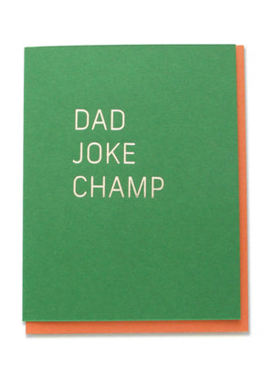 Dad Joke Champ Card