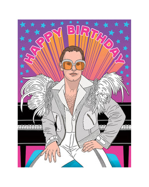 Elton John Birthday Card