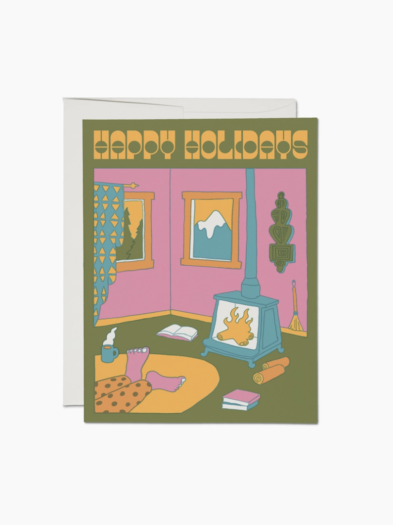 Fireside Holidays Card