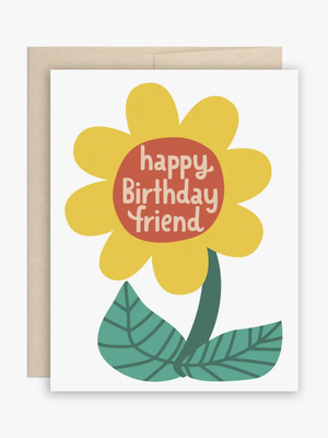 Big Flower Birthday Card