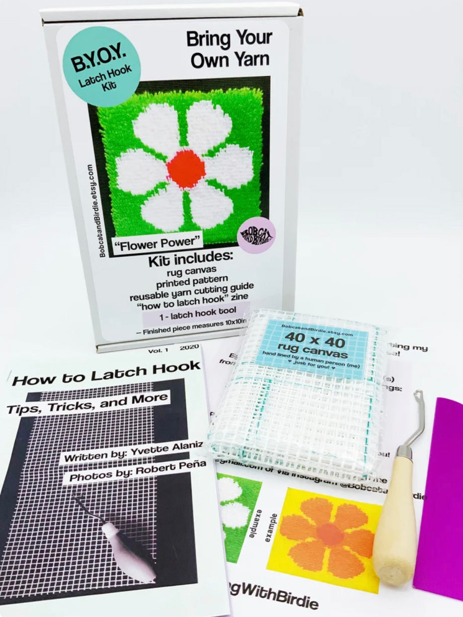 Flower Power Latch Hook Kit