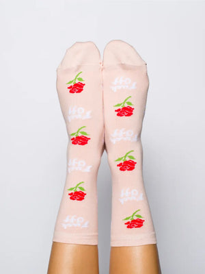Ladies F* Off Rose Socks