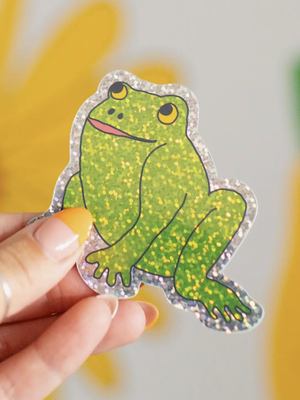 Glitter Froggy Sticker