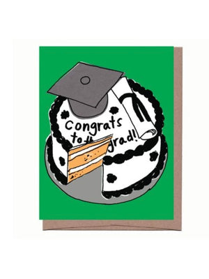 Scratch & Sniff Grad Cake Card